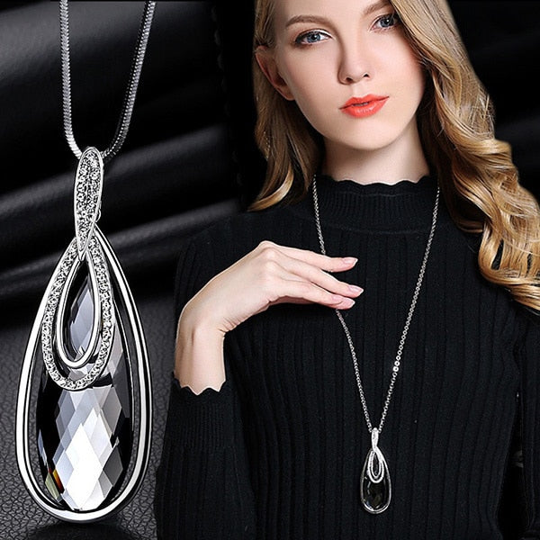 Long Necklaces & Pendants for Women Maxi Collier Femme Geometric Chain Fashion Necklace Statement Colar Accessories Jewelry 2019
