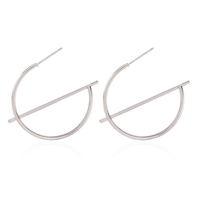 Fashion Statement Earrings 2019 Big Geometric Round Earrings For Women Hanging Dangle Earrings Drop Earing Modern Female Jewelry