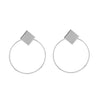 Fashion Statement Earrings 2019 Big Geometric Round Earrings For Women Hanging Dangle Earrings Drop Earing Modern Female Jewelry