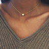 Simple Heart Chain Necklace Fashion Jewelry For Women Chokers Accessories Girlfriend Party Birthday Gift  Dropshipping