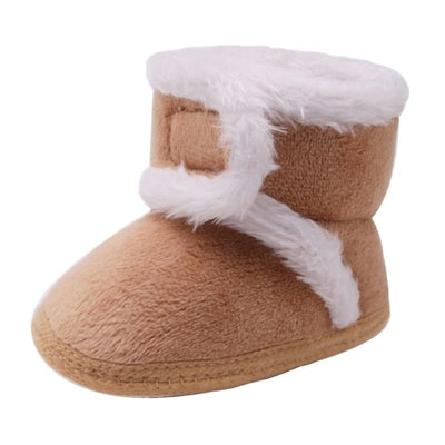 Newborn Baby Boots Winter First Walkers Tassel Baby Girls Shoes Fur Snow Super Warm Prewalkers Soft Sole No-slip Booties Booty