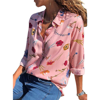 Women Blouses 2020 Fashion Long Sleeve Turn Down Collar Office Shirt Leisure Blouse Shirt Casual Tops Plus Size Blusas Femininas