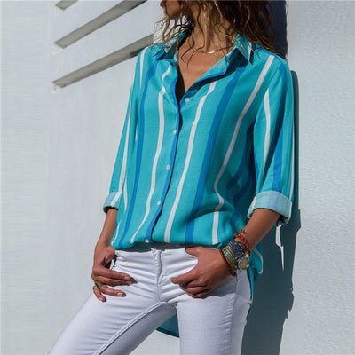 Women Blouses 2020 Fashion Long Sleeve Turn Down Collar Office Shirt Leisure Blouse Shirt Casual Tops Plus Size Blusas Femininas