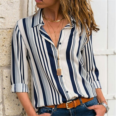 Women Blouses 2020 Fashion Long Sleeve Turn Down Collar Office Shirt Leisure Blouse Shirt Casual Tops Plus Size Blusas Femininas