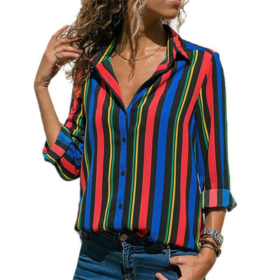 Women Blouses 2020 Fashion Long Sleeve Turn Down Collar Office Shirt Leisure Blouse Shirt Casual Tops Plus Size Blusas Femininas