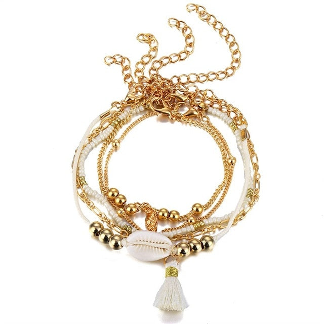 VKME5 pieces / rhinestone bracelet and bracelet arrow crystal round bracelet ladies new retro bracelet women fashion jewelry