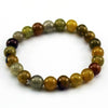 Nature Beaded Bracelet Men 8mm Natural Stone Lava Rock Tiger Eye Black Onyx Matte Healing Beads Stretch Charm Yoga Women Jewelry