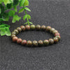 Nature Beaded Bracelet Men 8mm Natural Stone Lava Rock Tiger Eye Black Onyx Matte Healing Beads Stretch Charm Yoga Women Jewelry