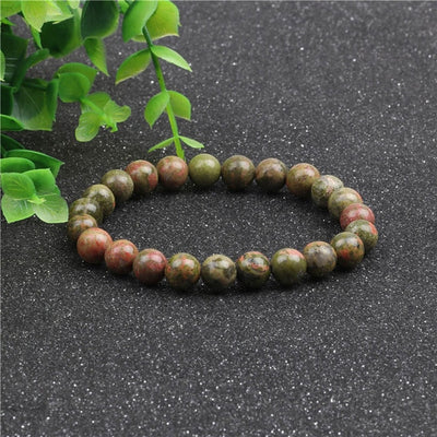 Nature Beaded Bracelet Men 8mm Natural Stone Lava Rock Tiger Eye Black Onyx Matte Healing Beads Stretch Charm Yoga Women Jewelry