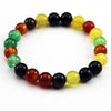 Nature Beaded Bracelet Men 8mm Natural Stone Lava Rock Tiger Eye Black Onyx Matte Healing Beads Stretch Charm Yoga Women Jewelry