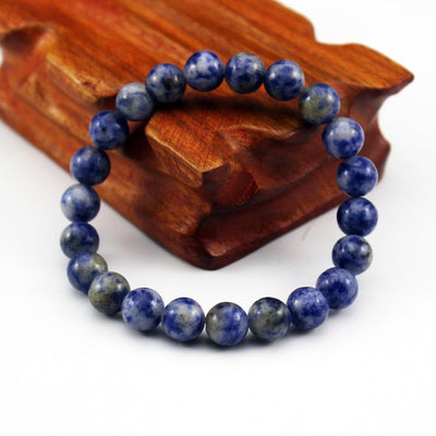 Nature Beaded Bracelet Men 8mm Natural Stone Lava Rock Tiger Eye Black Onyx Matte Healing Beads Stretch Charm Yoga Women Jewelry