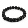 Nature Beaded Bracelet Men 8mm Natural Stone Lava Rock Tiger Eye Black Onyx Matte Healing Beads Stretch Charm Yoga Women Jewelry