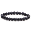 Nature Beaded Bracelet Men 8mm Natural Stone Lava Rock Tiger Eye Black Onyx Matte Healing Beads Stretch Charm Yoga Women Jewelry