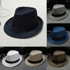 Brand New Unisex Straw Fedora Sun Hat Panama Trilby Crushable Mens Lady Foldable Travel With Black Belt Caps