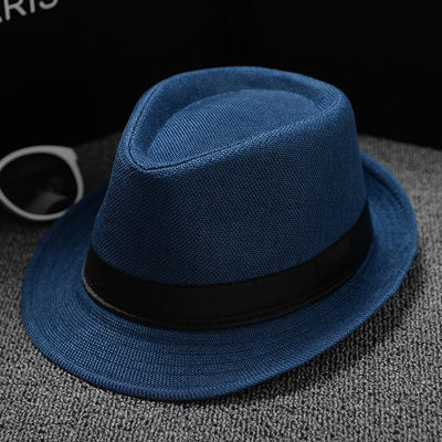 Brand New Unisex Straw Fedora Sun Hat Panama Trilby Crushable Mens Lady Foldable Travel With Black Belt Caps