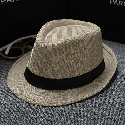 Brand New Unisex Straw Fedora Sun Hat Panama Trilby Crushable Mens Lady Foldable Travel With Black Belt Caps