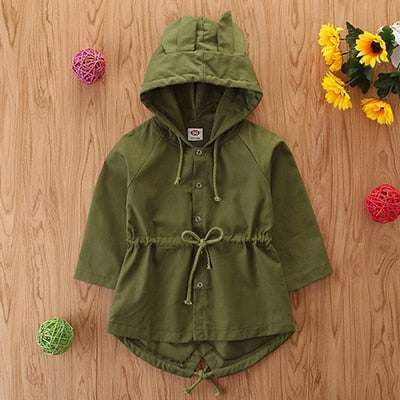 2020 Spring Summer Baby Girls Jackets And Coats British Style Jacket For Girls Clothes Waistband Girl Windbreaker Coat 2-7 Year