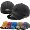 New Unisex Cap Plain Color Washed Cotton Baseball Cap Men & Women Casual Adjustable Outdoor Trucker Snapback Hats Dropshipping