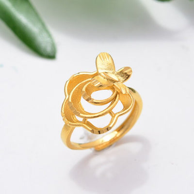 Ethiopian 6Style Wedding  Gold Color Rings For Women Scrub Ring Jewerly Arab/African /Middle East Projects Women's Girls gift