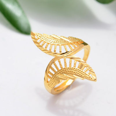 Ethiopian 6Style Wedding  Gold Color Rings For Women Scrub Ring Jewerly Arab/African /Middle East Projects Women's Girls gift