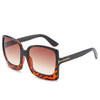 D&amp;T New Fashion Oversized Women Sunglasses Brand Designer Plastic Female Big Frame Gradient Sun Glasses UV400 gafas de sol mujer