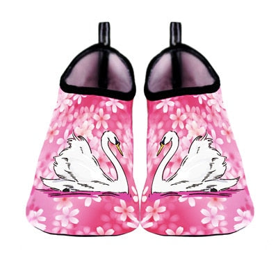 Men Women Water Shoes Swimming Socks Printing Color Summer Aqua Beach Sneakers Seaside Sneaker Socks Slippers For Men Women