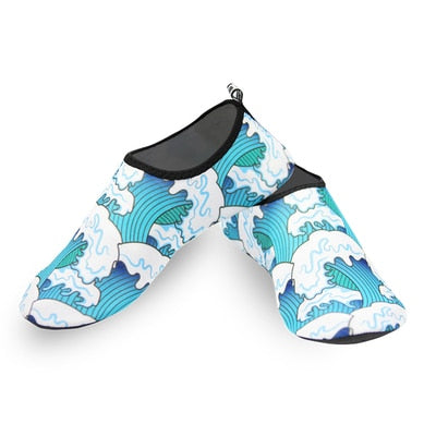 Men Women Water Shoes Swimming Socks Printing Color Summer Aqua Beach Sneakers Seaside Sneaker Socks Slippers For Men Women