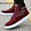 Ankle boots men snow boots winter  warm Lace-up men shoes 2020 new fashion flock plush winter boots men shoe plus size 39-47