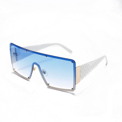 2020 New Square Sunglasses Women Fashion Oversized Metal Frame Vintage Glasses Men Shades Retro Gradient Colors Oculos UV400