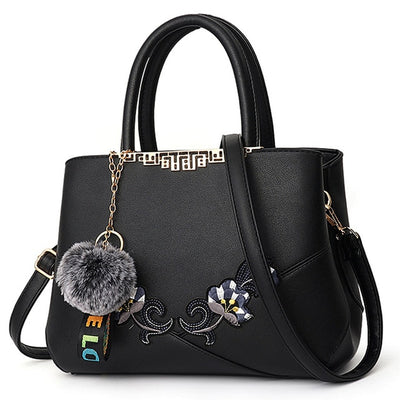 Embroidered Messenger Bags Women Leather Handbags Bags for Women 2020 Sac a Main Ladies Hand Bag Female bag new