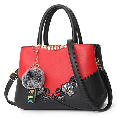 Embroidered Messenger Bags Women Leather Handbags Bags for Women 2020 Sac a Main Ladies Hand Bag Female bag new