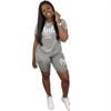 2020 Women Sets Summer Tracksuits Sportswear Fitness Short Sleeve T-Shirts+Shorts Suit Two Piece Set Sporty 2 Pcs Outfits