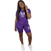 2020 Women Sets Summer Tracksuits Sportswear Fitness Short Sleeve T-Shirts+Shorts Suit Two Piece Set Sporty 2 Pcs Outfits