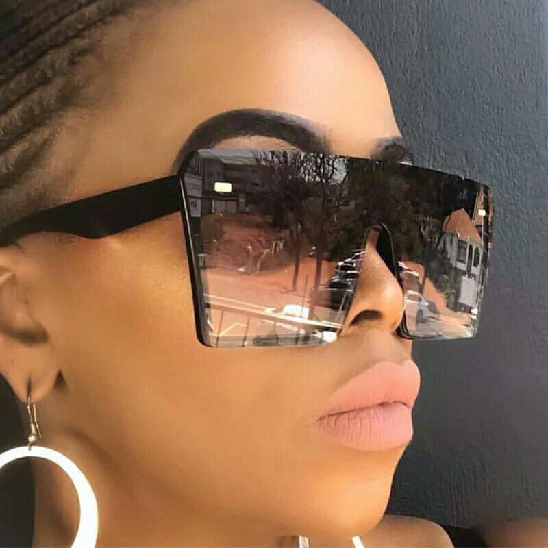 D&t New Fashion Oversized Women Sunglasses Brand Designer Plastic Female  Big Frame Gradient Sun Glasses Uv400 Gafas De Sol Mujer