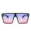 2020 Fashion Oversized Square Sunglasses Retro Gradient Big Frame Sun Glasses For  Women One Piece Gafas Shade Mirror Clear Lens