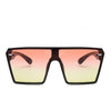 2020 Fashion Oversized Square Sunglasses Retro Gradient Big Frame Sun Glasses For  Women One Piece Gafas Shade Mirror Clear Lens