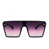 2020 Fashion Oversized Square Sunglasses Retro Gradient Big Frame Sun Glasses For  Women One Piece Gafas Shade Mirror Clear Lens