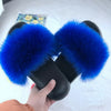 Sexy Faux Fur Slippers Women Furry Fluffy Slippers Outdoor Indoor Home Flat Shoes Female Casual  Flops Slides Dropshopping