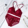 Women Lace Bra Sets Seamless Underwear Backless Vest Sexy Panties Lingerie Padded Bralette Ultrathin Briefs Female  Intimates