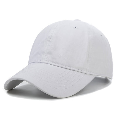 New Unisex Cap Plain Color Washed Cotton Baseball Cap Men & Women Casual Adjustable Outdoor Trucker Snapback Hats Dropshipping