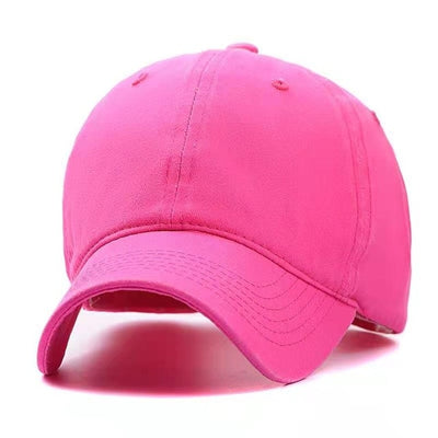 New Unisex Cap Plain Color Washed Cotton Baseball Cap Men & Women Casual Adjustable Outdoor Trucker Snapback Hats Dropshipping