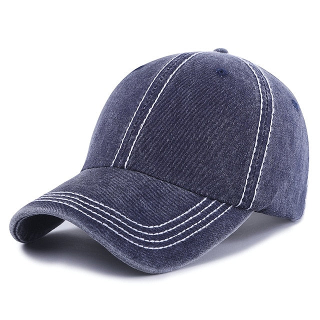 New Unisex Cap Plain Color Washed Cotton Baseball Cap Men & Women Casual Adjustable Outdoor Trucker Snapback Hats Dropshipping