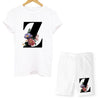 Women Two Piec Set Letter T Shirts And Shorts Set Summer Short Sleeve O-neck Casual Joggers Biker Shorts Sexy Outfit For Woman