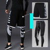 Men&#39;s Running Tracksuit Training Fitness Sportswear Set Compression Leggings Sport Clothes Gym Tight Sweatpants Rash Guard Lycra