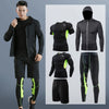 Men&#39;s Running Tracksuit Training Fitness Sportswear Set Compression Leggings Sport Clothes Gym Tight Sweatpants Rash Guard Lycra