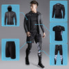 Men&#39;s Running Tracksuit Training Fitness Sportswear Set Compression Leggings Sport Clothes Gym Tight Sweatpants Rash Guard Lycra