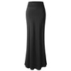 Skirt Women Summer Fashion Plus Size 5XL Floor-length Maxi Multi-colored Skirts Solid Color Long Bodycon Slim Fit Ladies Skirts