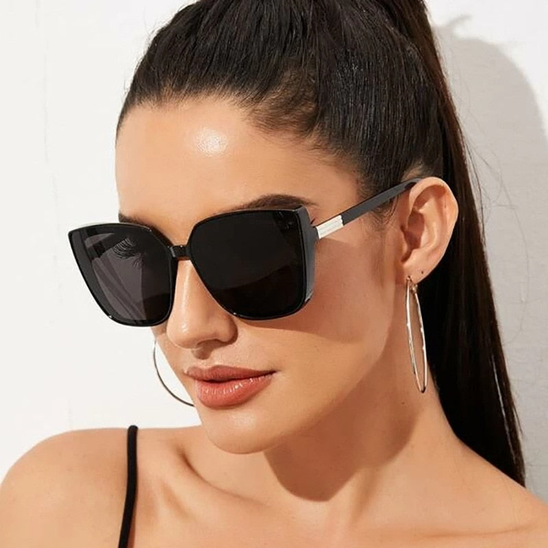 2020 Fashion Oversized Square Sunglasses Retro Gradient Big Frame