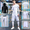 Men&#39;s Running Tracksuit Training Fitness Sportswear Set Compression Leggings Sport Clothes Gym Tight Sweatpants Rash Guard Lycra