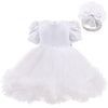 LZH Baby Dress For Baby Girls 1st Year Birthday Dress Infant Sequin Party Princess Dress Baby Carnival Costume Newborn Clothes